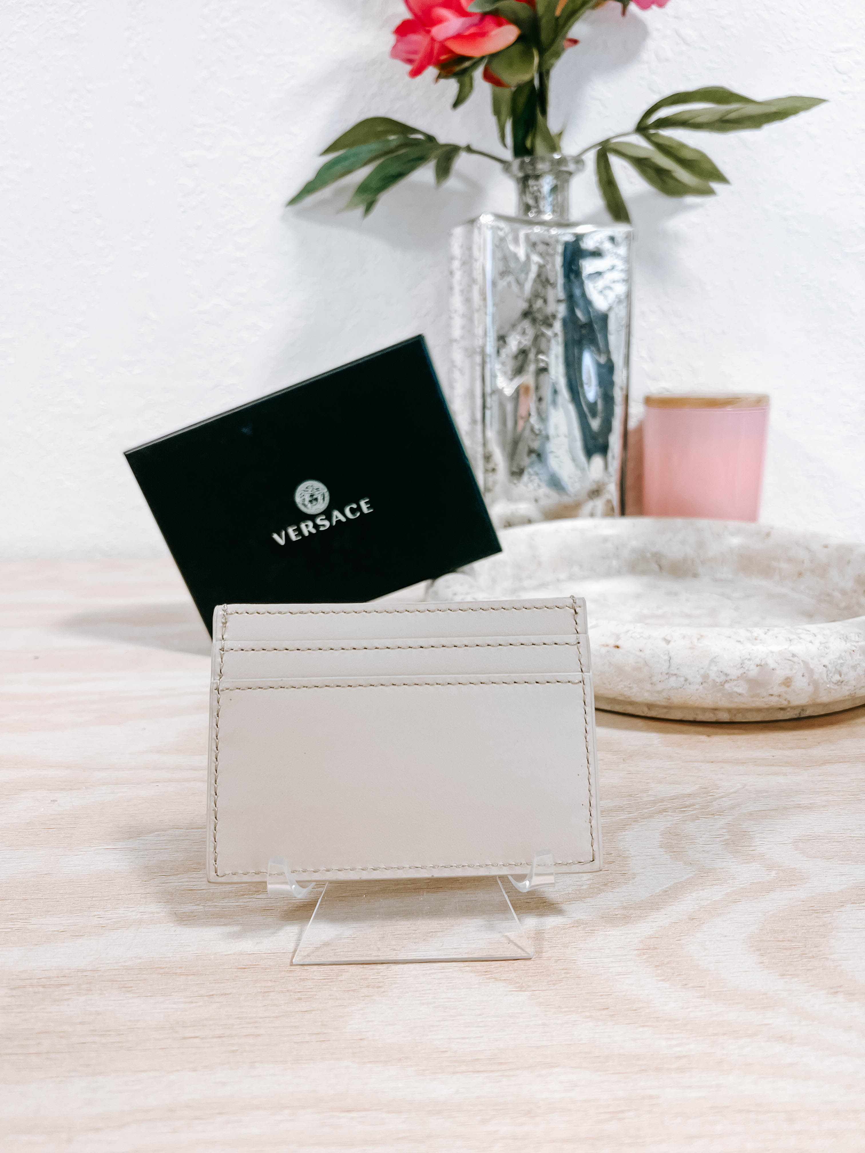 Pre-Owned Versace Beige Card Holder BNIB *Final Sale*