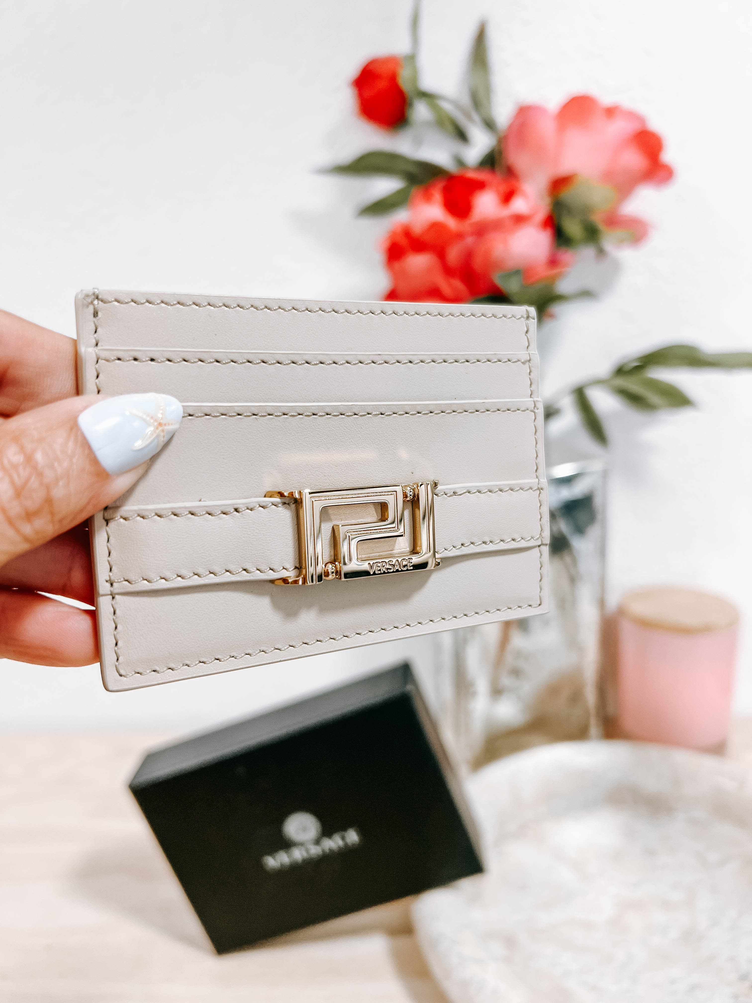 Pre-Owned Versace Beige Card Holder BNIB *Final Sale*