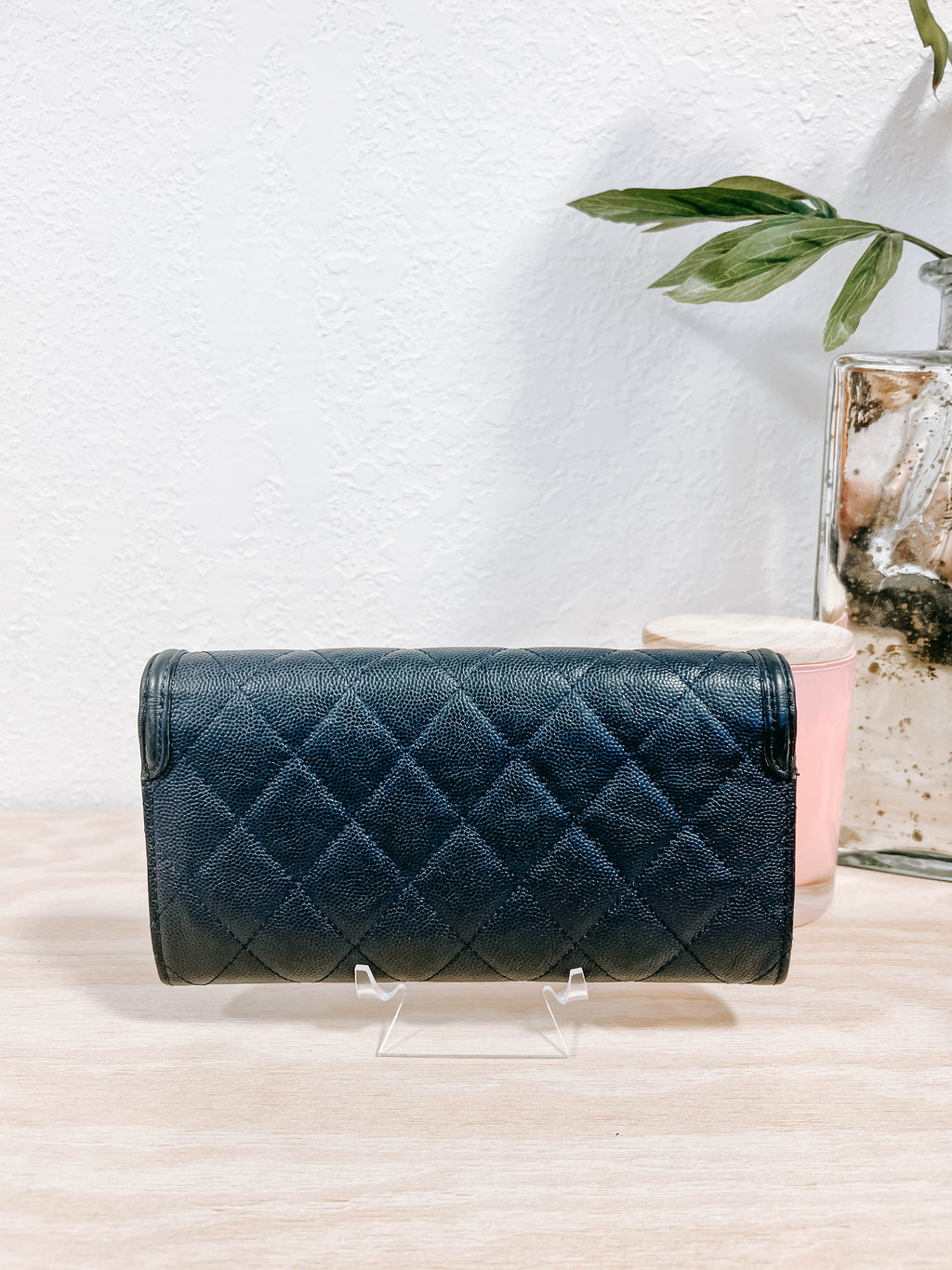 Chanel Caviar Filigree Long Wallet