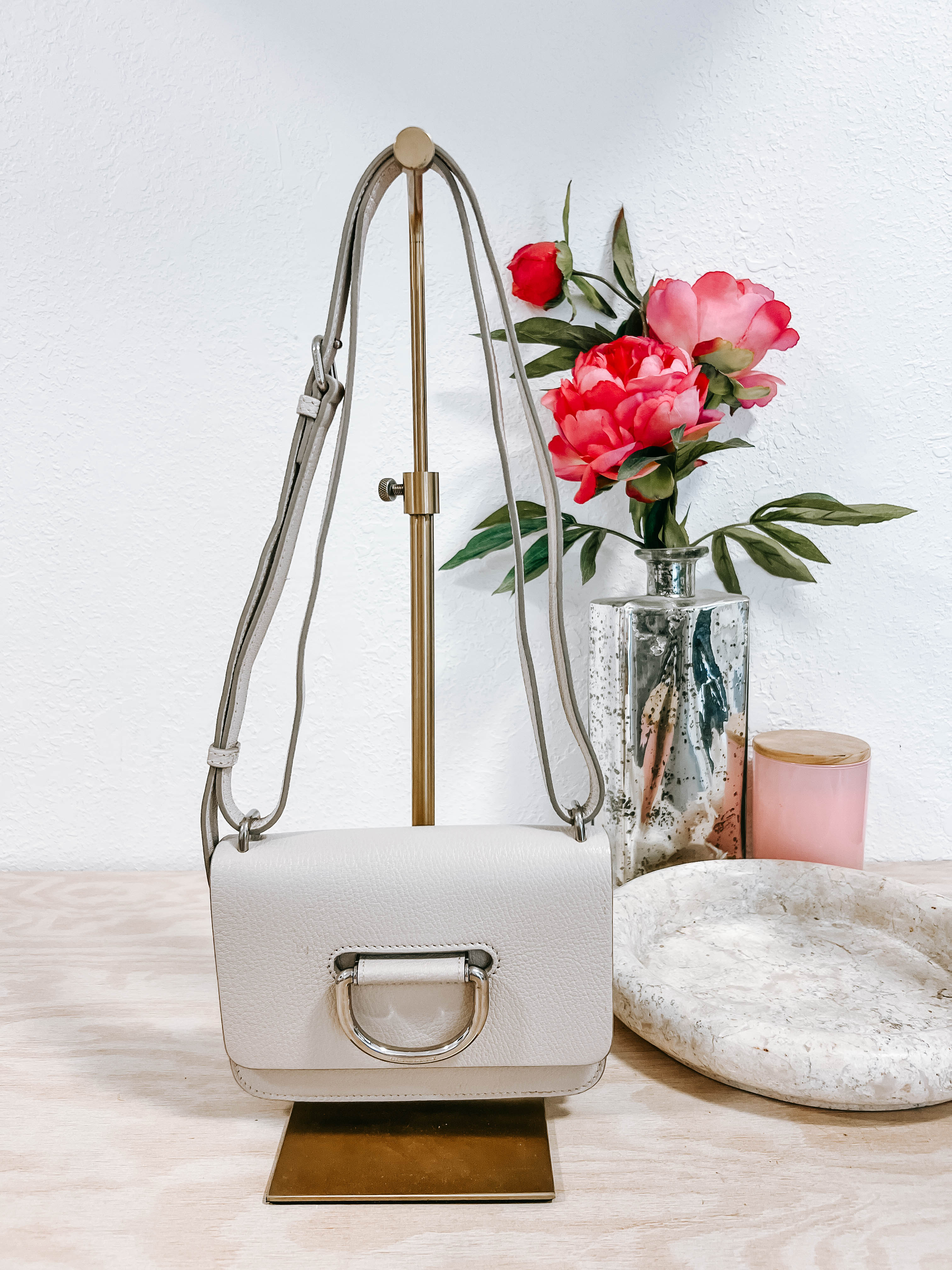 Pre-Owned Burberry Mini Beige Leather Crossbody Bag *Final Sale*