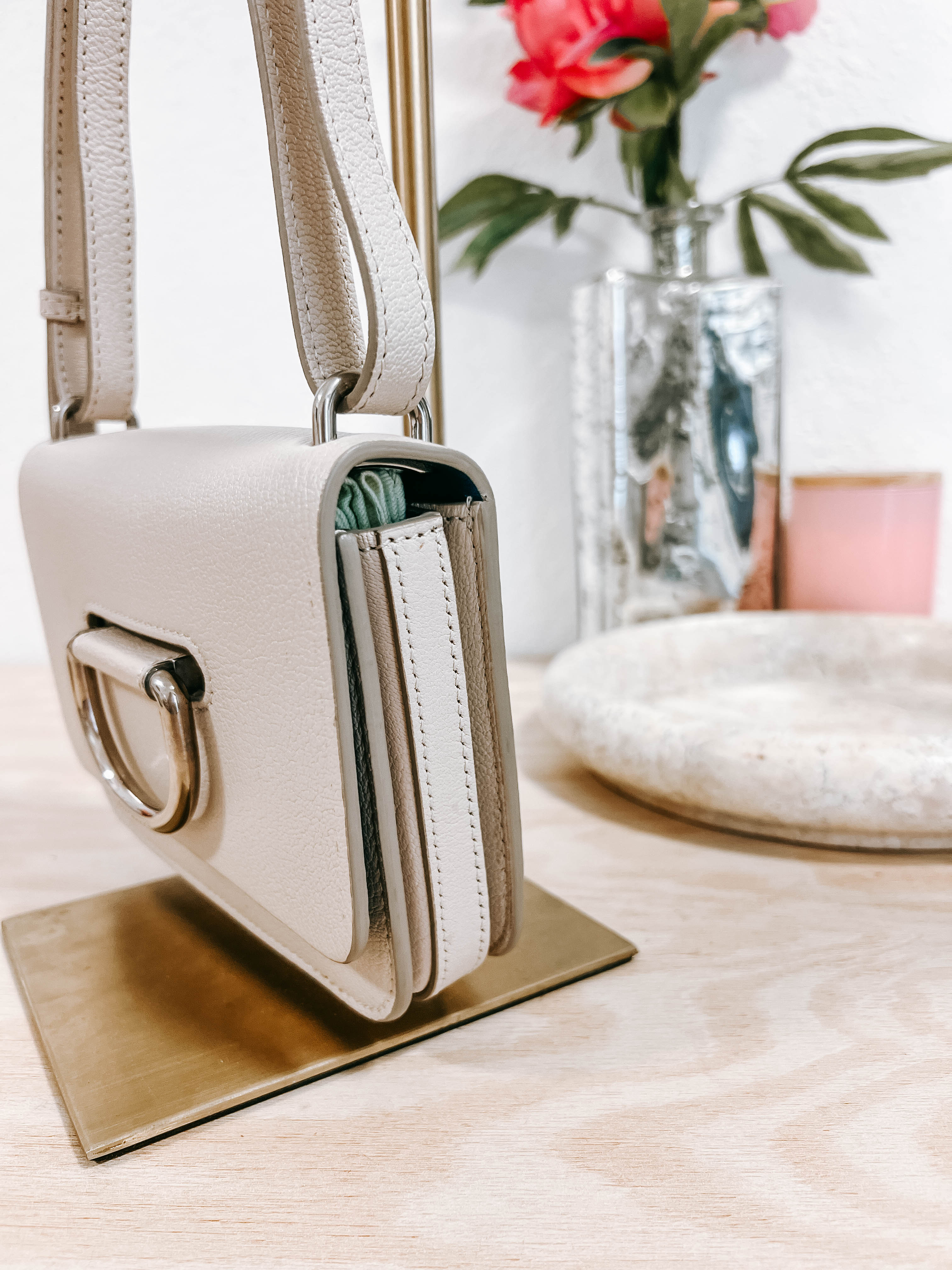 Pre-Owned Burberry Mini Beige Leather Crossbody Bag *Final Sale*