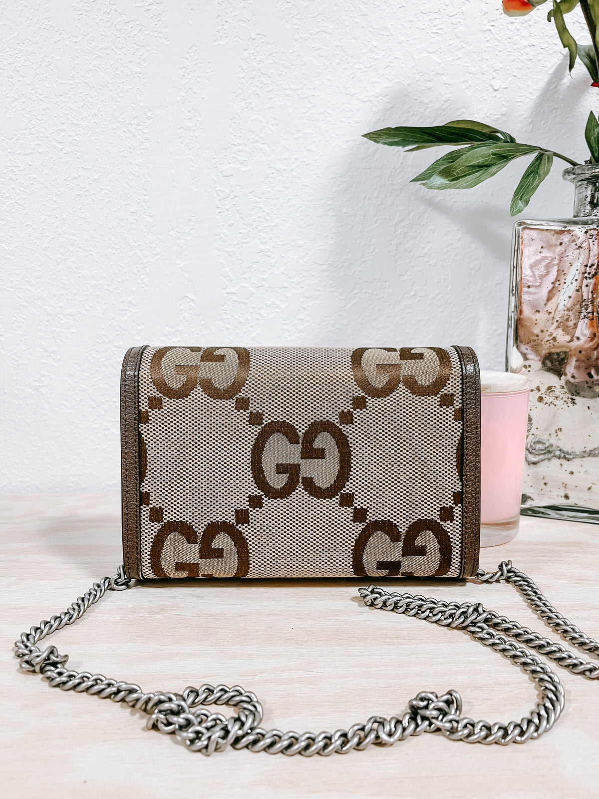 Gucci Mini Jumbo GG Dionysus Wallet on Chain