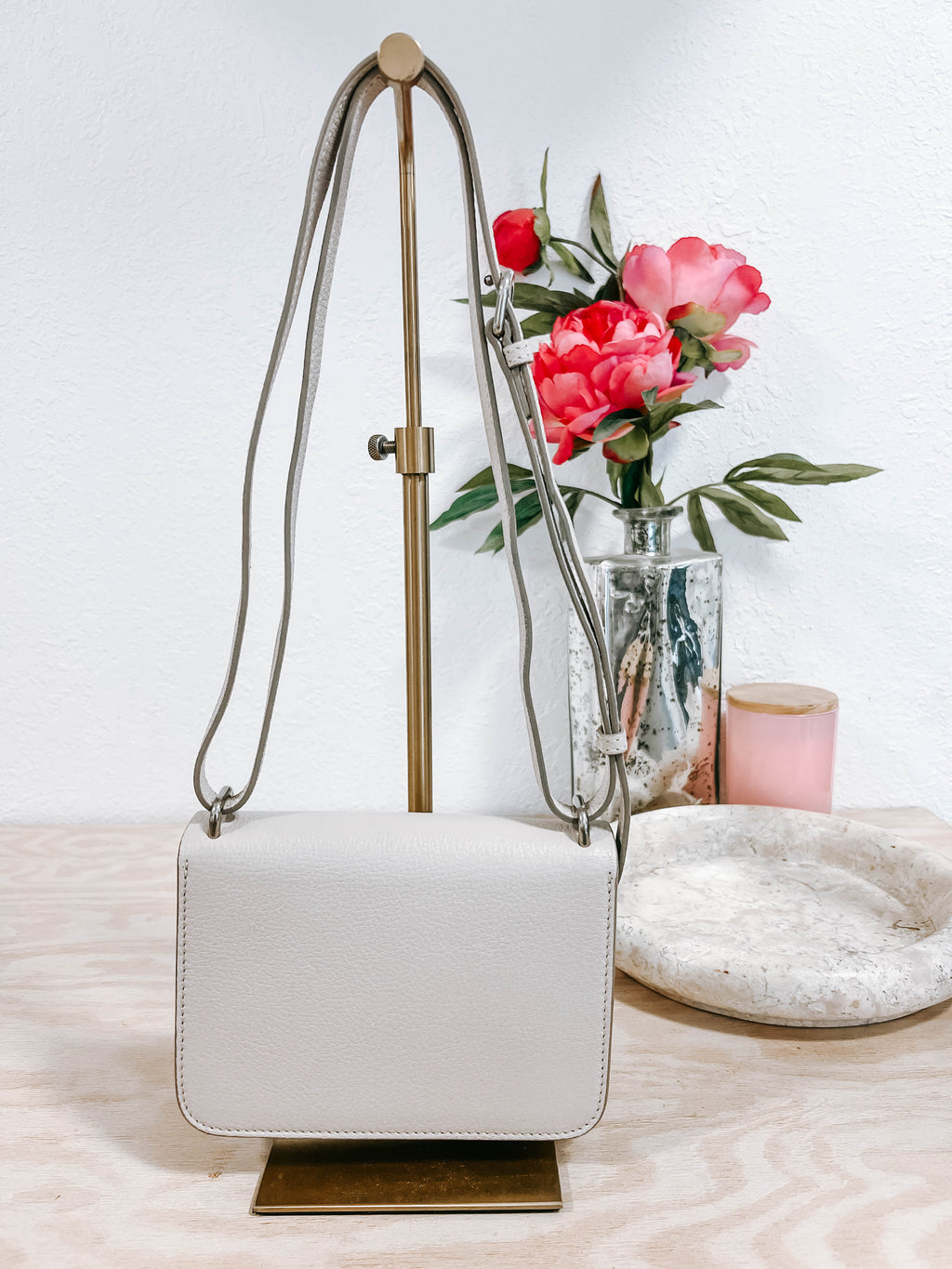 Pre-Owned Burberry Mini Beige Leather Crossbody Bag *Final Sale*