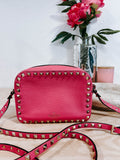 Pre-Owned Valentino Barbie Pink Rockstud Camera Bag *Final Sale*