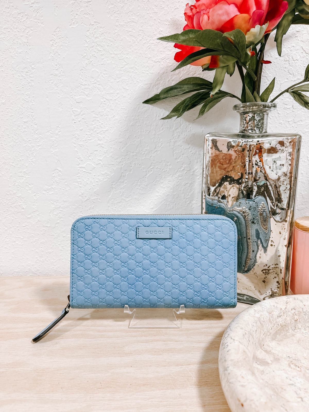 Pre-Owned Gucci Guccissima Zippy Wallet *Final Sale*
