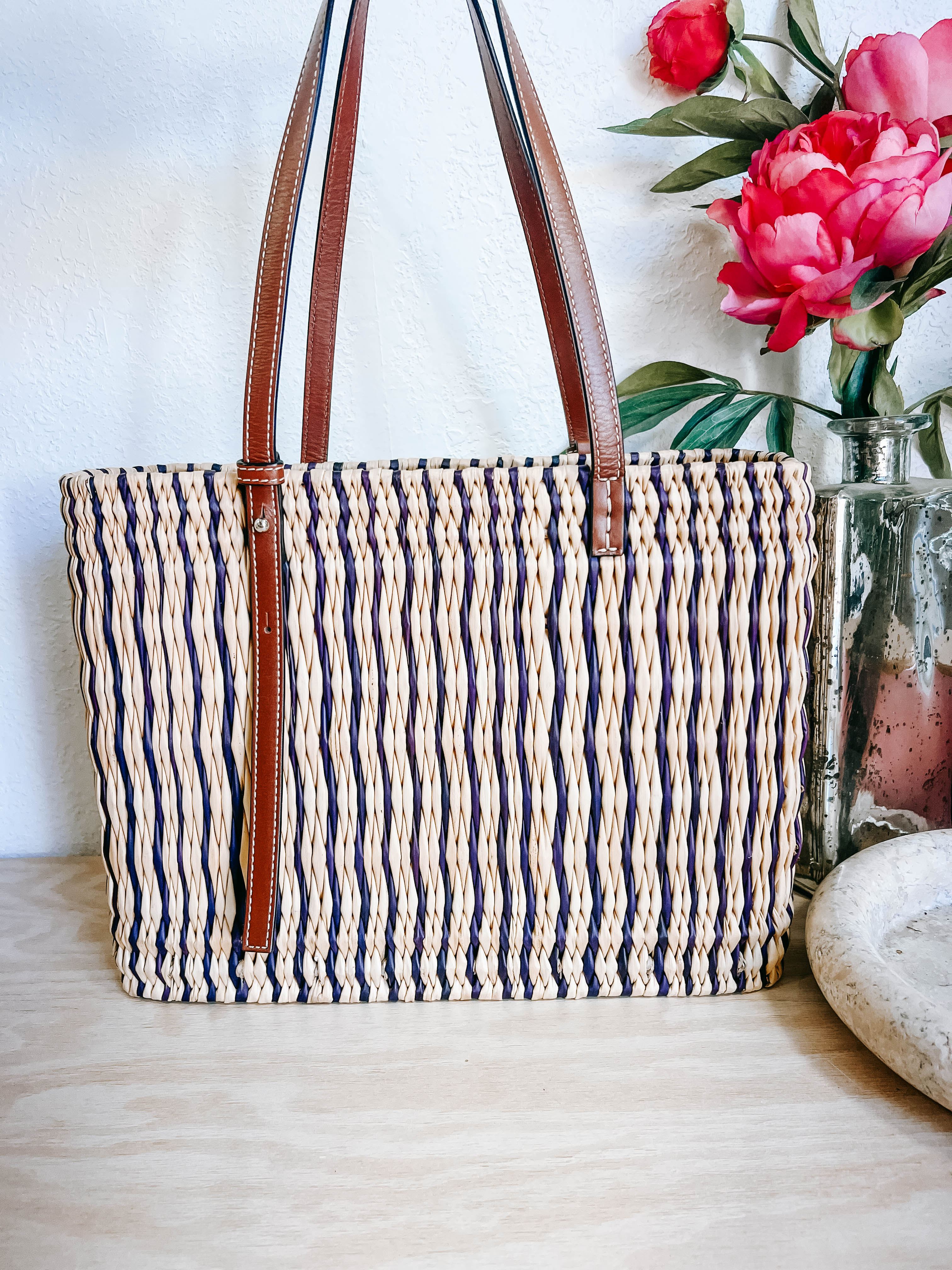 Pre-Owned Loewe Square Anagram Basket Tote Bag *Final Sale*