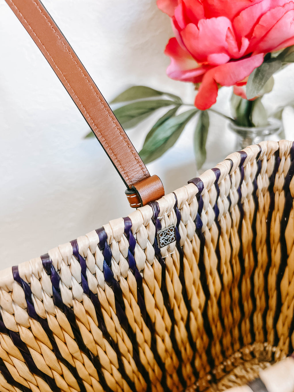 Pre-Owned Loewe Square Anagram Basket Tote Bag *Final Sale*