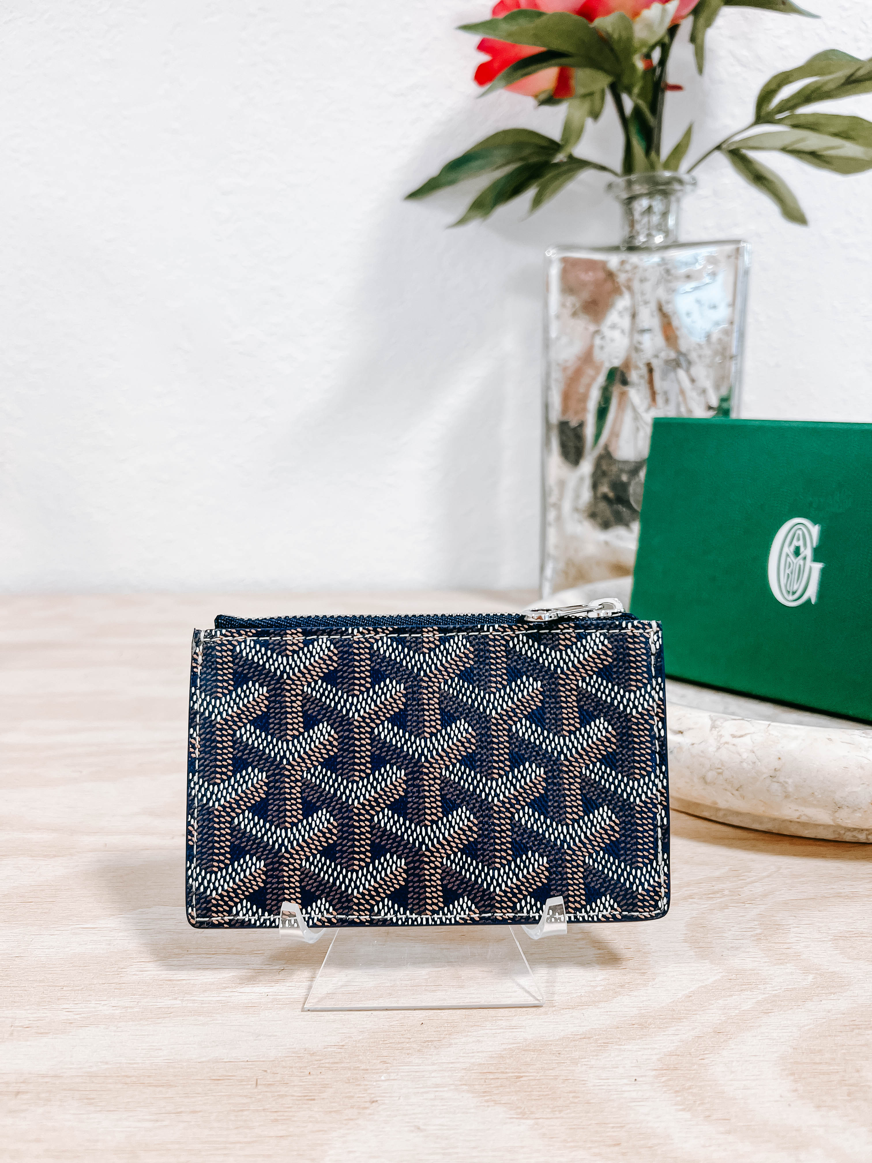Goyard Porte-Cartes Zipper Card Holder Navy *Final Sale*