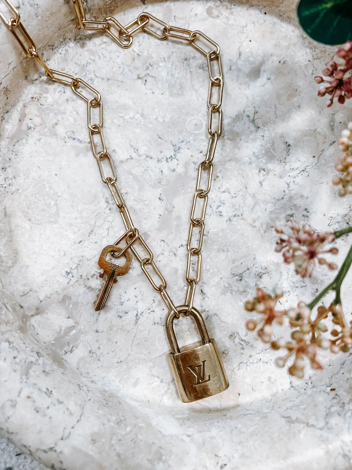 Upcycled Lock and Key Necklace *Final Sale*