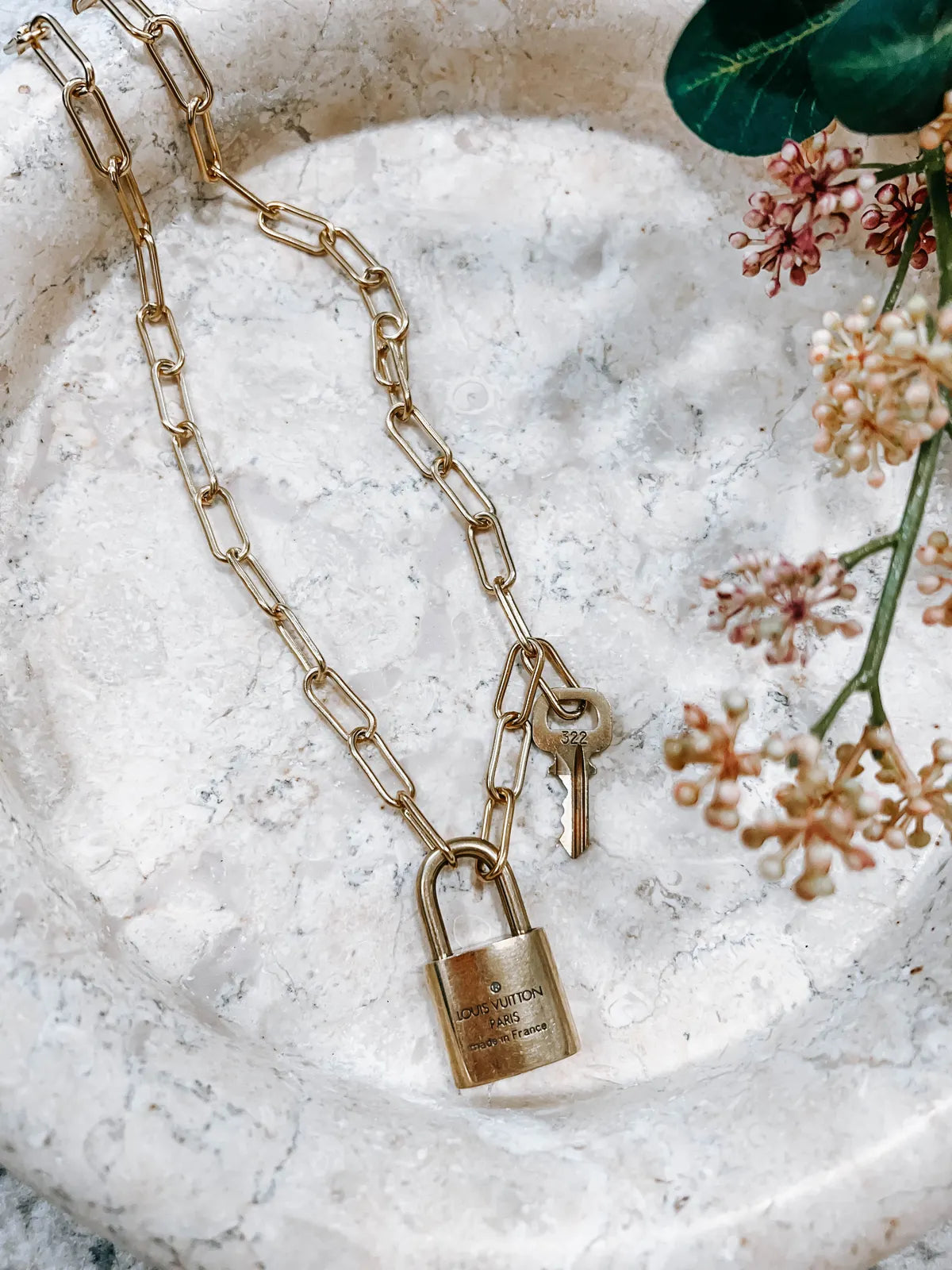 Upcycled Lock and Key Necklace *Final Sale*